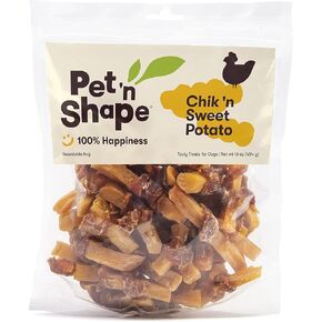 Pet 'n Shape Sweet Potato Chews Jerky Dog Treats - 1 Pound