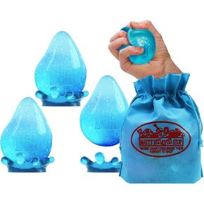 Scheylling nee doh Blue Dream Drop ... Groovy Globs! اسفنجي ، مقطوع ، ظهرت ، باقة الحفلات الإجهاد الإجهاد الممتد مع حقيبة تخزين - 3 عبوة (الأزرق)