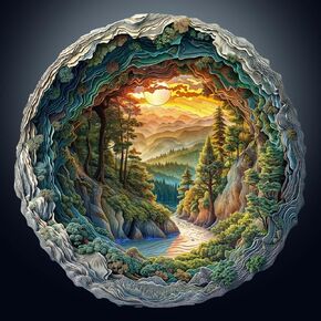 1000 Piece Puzzle for Adults, Jigsaw Puzzle for Adults, 1000 Pieces Flat Puzzles with 3D Visual Effect When Completed, Adult Puzzles Games