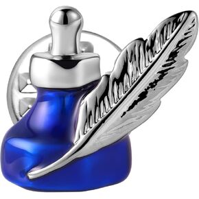 HAWSON Novelty Enamel Pins for Clothing Backpack Decoration Gift, Funny Laple Pin for Teen Boy and Girl, Metal Brooch Suit Stud (Ink Bottle and Quill Pen)