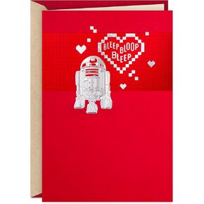 Hallmark Valentine's Day Card - Star Wars R2-D2 & Hearts, Pokemon Pikachu 'I Choose You' Anniversary Card