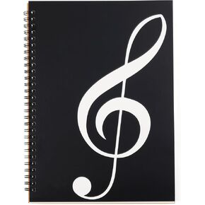Blank Sheet Music Notebook, 160 Pages Composition Staff Paper Notebook, Manuscript Paper Notebook, 10 Staves (Music clef notebook)