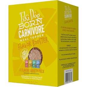 Tiki Dog Born Carnivore Flavor Booster, Lamb Recipe Bisque, Grain Free Meat Based Treat, Meal Topper for All Dog Breeds and All Life Stages, 1.5 oz. 12 Count