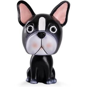 Bobbleheads Dog for Car Vehicle Automobile Decor,Cute Car Dashboard Bobble Head Boston Terrier Decoration (Bulldog)