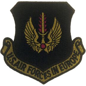 United States Air Force USAF Europe Embroidered Patch, with Iron-On Adhesive