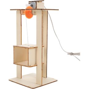 Wooden Elevator Kids Stem Projects for Kids Ages 8-12 Science Kits, DIY Model Building Kits for Kids Age 12-14, Elevator Toy for Age 5-8