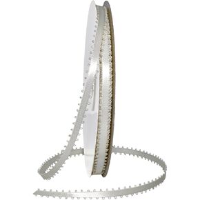 Morex Ribbon 054 Picot Ribbon, 3/16" x 40 yd, Bridal White