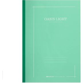 Itoya ProFolio Oasis Light Notebook - 7x9.9 B5 Mint Notebook Journal - Lined and Dotted Journal Notebook for Work - Writing and Art Journal - Blank Journal for Note Taking Drawing and More