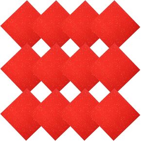 PATIKIL Red Xuan Paper Xuan Paper, 40 Sheets 8.7" x 8.7" Chinese Calligraphy Practice Paper Chunlian Duilian Rice Paper Couplets for Calligraphy Practice