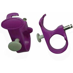 WSD 3 in 1 Thread Cutter Sewing Thimble Shielded Protector Pin Needles Quilting Craft Accessories DIY Sewing Tools (Purple)