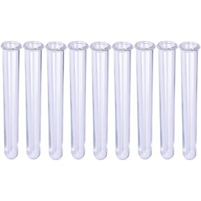 9Pcs 12cm Clear Test Tubes for Plant Propagation Station Hydroponic/Flowers for Hydroponic Plants Home Office Wall Decor