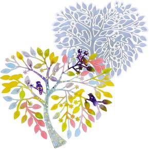 Large Tree Silicone Mold for Resin Love Tree of Life Epoxy Resin Silicone Mold for Casting Home Decoration Wall Hangings Handmade Gifts.
