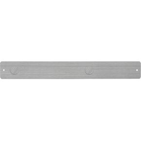 Three by Three Seattle 24 x 3 Inch Metal Strip Frameless Magnetic Bulletin Board with 2 Magnets for Memos, Photos, Lists, and More in Office, Home, or School Décor (Stainless)