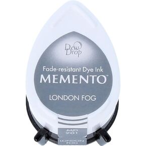 Tsukineko Memento Dew Drop Fade Resistant Inkpad of All Kinds, London Fog