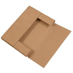 Aviditi Brown Kraft Easy-Fold Mailing Boxes, 12 x 10 1/2 x 2 Inches, Pack of 50, Crush-Proof, For Shipping, Mailing and Storing