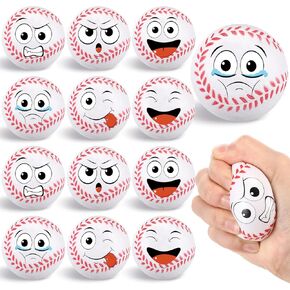 12 PCS كرات الإجهاد كرة السلة الصغيرة 3.25 '' 'Mini Face Squeeze Foam Balls for Tressing and Conceity Relief and Sport Party Party Decoration