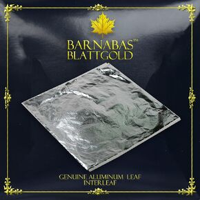 Barnabas Blattgold Genuine Copper Leaf [100 Sheets, 6.3 Inch] - Loose Copper Foil Sheets for Painting, Arts and Crafts