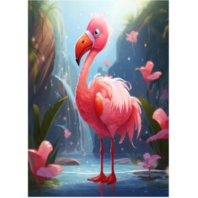 HexinYigjly DIY 5D Diamond Art Painting Kit Cartoon Cross Stitch Diamond Art Painting Picture Kit Canvas Diamond Rhinestone Crystal Cross Stitch Embroidery Picture Adult Home Decor Wall Decor -Crane