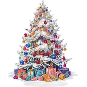 DIY Tabletop Diamond Art Painting Kit for Christmas Tree Great Looking Rhinestone Table Decorations DIY Diamond Desk Placement Ornament