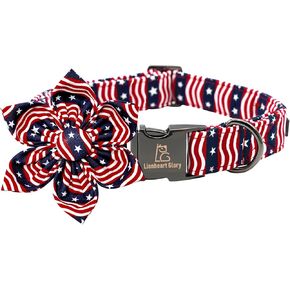 Lionheart glory Summer Dog Collar with Flower, Fruit Print Female Dog Collar Flower for Small Medium Large Dogs Adjustable Dog Flower Collar Bow