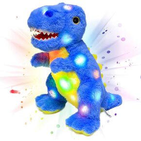 Cuteoy Blue Sloth LED Stuffed Animal Light-up Plush Birthday Christmas Plushies Toy Gifts for Kids Toddler Girls, 10.5"