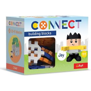 Connect - Pocket 35 Boy Jay Trefl Set, Jay-35 Pieces: 30 Figure 5 Building Bricks, Creative Toy for Adults and Children from 4 Years, 62006, Multicolour