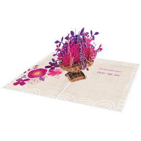 Pop Up Birthday Card with 3D Butterfly Design - Birthday Wish Greeting Card, Ideal for Friends, Family or Special Someone