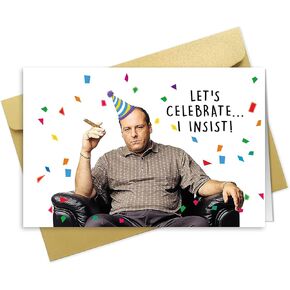 بطاقة عيد ميلاد Ojsensai Tony Soprano ، بطاقة عيد ميلاد Happy Tony للزوج ، بطاقة Bay Funny For Boyfriend ، بطاقة تحية السوبرانو له لها لها