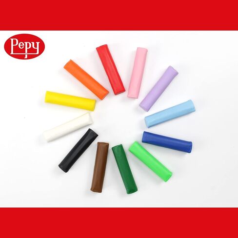 Pepy Plastilina قابلة لإعادة الاستخدام وغير التجفيف الطين. صندوق من 12 ألوانًا ، 0.8 أونصة لكل منهما ، مثالي لمشاريع الفنون والحرف اليدوية in Kuwait