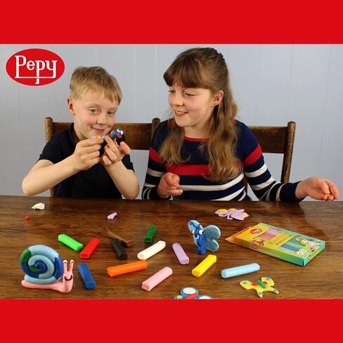 Pepy Plastilina قابلة لإعادة الاستخدام وغير التجفيف الطين. صندوق من 12 ألوانًا ، 0.8 أونصة لكل منهما ، مثالي لمشاريع الفنون والحرف اليدوية in Kuwait