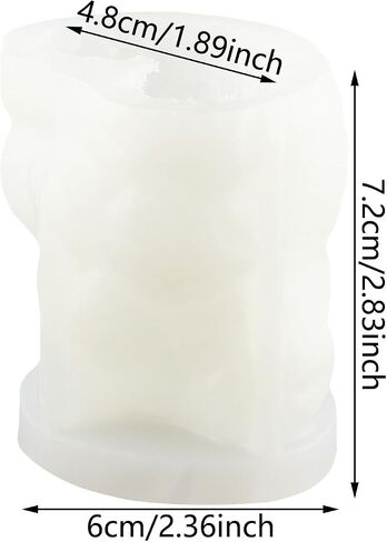 Rose Bear Candle Molds Flower Bear Silicone Candle Mold Bouquet Bear Resin Casting Mold for Valentine's Day Candle Home Decorate Mold Candle Making Mold Aromatherapy Gypsum Candles Clay Craft in Kuwait
