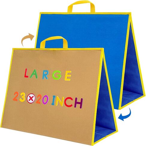 large Felt Flannel Board 22.8*19.7 In,Felt Story learning Board for Toddlers,Classroom,Preschool,Kiddie Corner, Interactive,Foldable,Stand,For Walls Felt Baord,Double-Sided Use,Gifts for Kids in Saudi Arabia