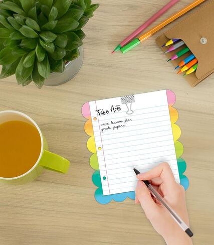 Carson Dellosa Creatively Inspired Notepad 3-Pack, Rainbow Note Pads for Goals, To Do List, Checklist, Notes, and Classroom Organization Stationary, Desk Accessories and Office Supplies in Saudi Arabia