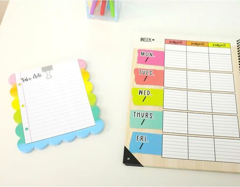 Carson Dellosa Creatively Inspired Notepad 3-Pack, Rainbow Note Pads for Goals, To Do List, Checklist, Notes, and Classroom Organization Stationary, Desk Accessories and Office Supplies in Saudi Arabia