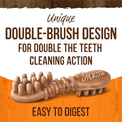 Merrick Fresh Kisses Natural Dental Chews, Treats Infused with Pumpkin and Cinnamon for Tiny Dogs 5-15 Lbs - 21 oz. Bag in Saudi Arabia