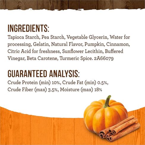 Merrick Fresh Kisses Natural Dental Chews, Treats Infused with Pumpkin and Cinnamon for Tiny Dogs 5-15 Lbs - 21 oz. Bag in Saudi Arabia