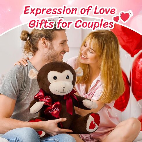 HollyHOME I Love You Panda Stuffed Animal Plush Panda with Red Hearts and Bow Sweet Plush Toy Gift 20 inches in Saudi Arabia