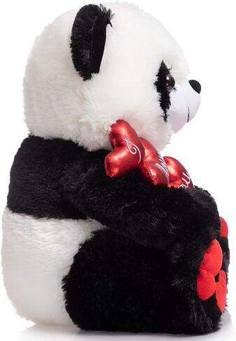 HollyHOME I Love You Panda Stuffed Animal Plush Panda with Red Hearts and Bow Sweet Plush Toy Gift 20 inches in Saudi Arabia