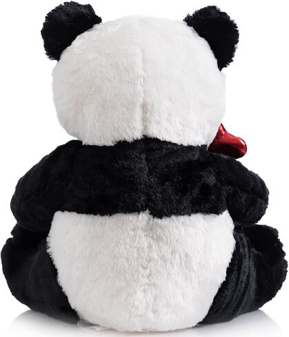 HollyHOME I Love You Panda Stuffed Animal Plush Panda with Red Hearts and Bow Sweet Plush Toy Gift 20 inches in Saudi Arabia