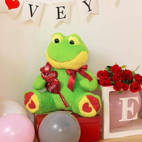 HollyHOME I Love You Panda Stuffed Animal Plush Panda with Red Hearts and Bow Sweet Plush Toy Gift 20 inches in Kuwait