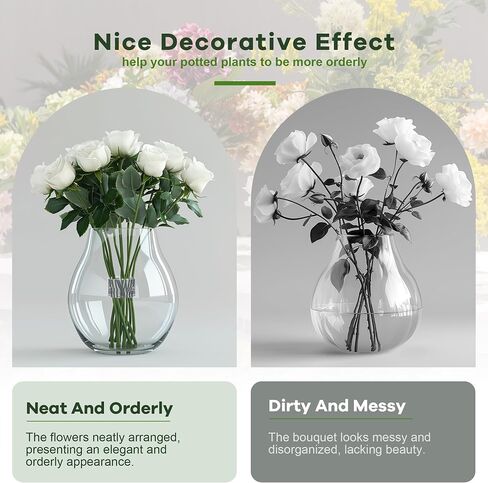 2 Pack Spiral Ikebana Stem Holder for Flowers Vases, Reusable Spiral DIY Bouquet Twister Flower Arrangement Holder (Transparent) in Saudi Arabia