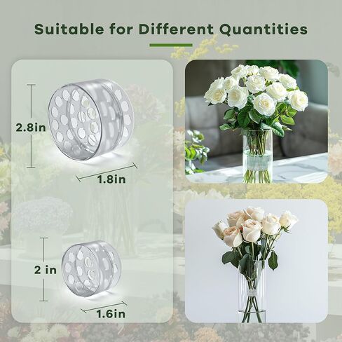 2 Pack Spiral Ikebana Stem Holder for Flowers Vases, Reusable Spiral DIY Bouquet Twister Flower Arrangement Holder (Transparent) in Saudi Arabia