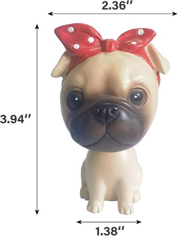 Bobbleheads Dog for Car Vehicle Automobile Decor,Cute Car Dashboard Bobble Head Boston Terrier Decoration (Bulldog) in Saudi Arabia