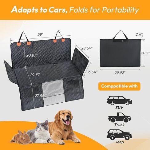 Dog Car Seat Cover for Pets for Car, SUV, Truck Large in Kuwait