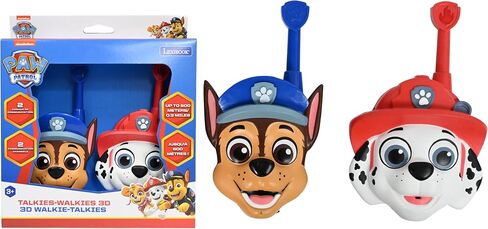 Lexibook ، Paw Paw Patrol Walkie Talkie 3D Chase and Marshall 500m Range 2 Communication Channels Clip Clip Red/Blue Tw18pa in Saudi Arabia