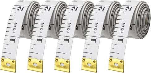 5 Pcs Flexible Tape Measure, 150cm/60 inch, Pack of 5, Accurate Dual Scale Standard & Metric Measurements Tape,Soft Measuring Tape for Body, Weight Loss Sewing Tailor Craft Ruler (Pink) in Kuwait