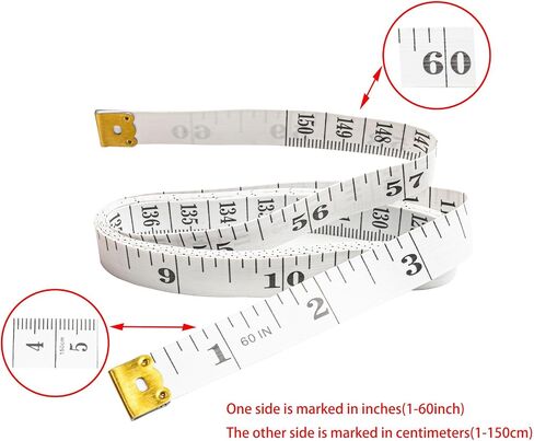 5 Pcs Flexible Tape Measure, 150cm/60 inch, Pack of 5, Accurate Dual Scale Standard & Metric Measurements Tape,Soft Measuring Tape for Body, Weight Loss Sewing Tailor Craft Ruler (Pink) in Kuwait