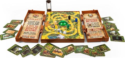 Jumanji Deluxe Game, Immersive Electronic Version of The Classic Adventure Movie Board Game, with Lights and Sounds, Family Game Night Game for Kids & Adults Ages 8 and up in Kuwait
