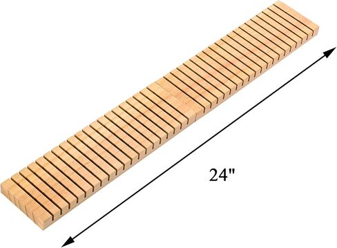 WILLOWDALE 4Pcs 12" Wooden Name Badge Holder Organizer, Counter Card Holder Stand for Name Tag ID Badge Plastic Card Holder, Detachable Business Card Holder Display Tray for Desk Office Reception in Kuwait