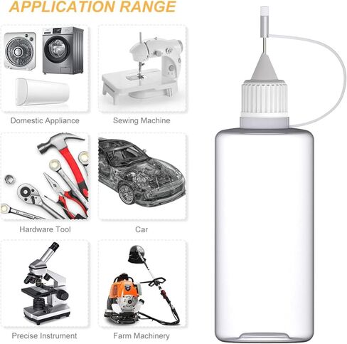 12 PCS 4 أوقية أونصة زجاجة زجاجة زجاجة زجاجة غراء مع 2 قمع ، للغراء ، السائل ، الزيت ، الحرف اليدوية ، إلخ ، أغطية متعددة الألوان in Kuwait